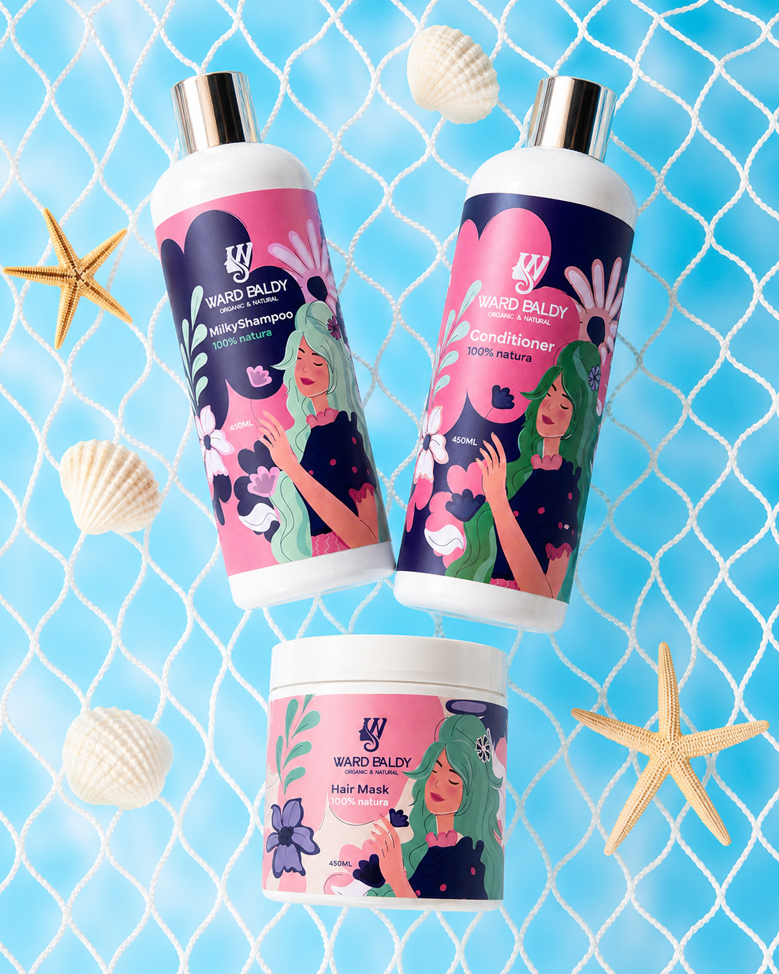 Shampoo + conditioner + mask bundle