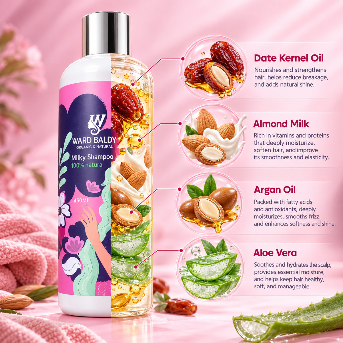 Milky shampoo